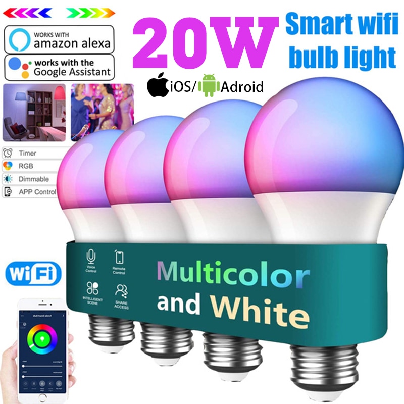 Ʈ LED   RGB 5-20W E27 B22   ..